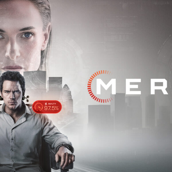 Mercy 2026 movie poster starring Chris Pratt and Rebecca Ferguson