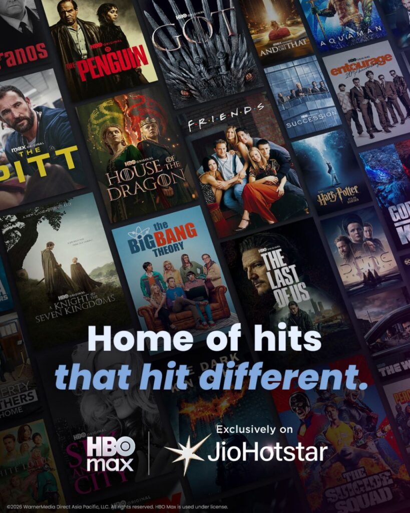 HBO Max India JioHotstar partnership 2026 streaming launch