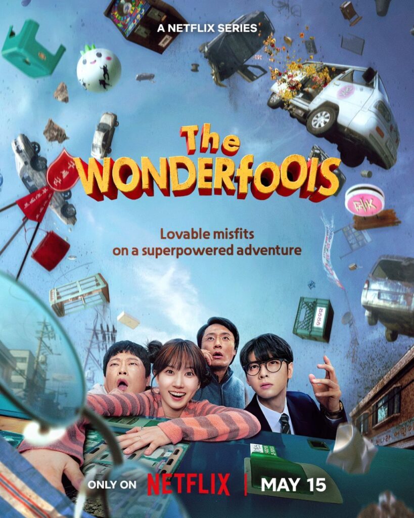 The WONDERfools Netflix superhero K-drama Park Eun Bin Cha Eun Woo scene