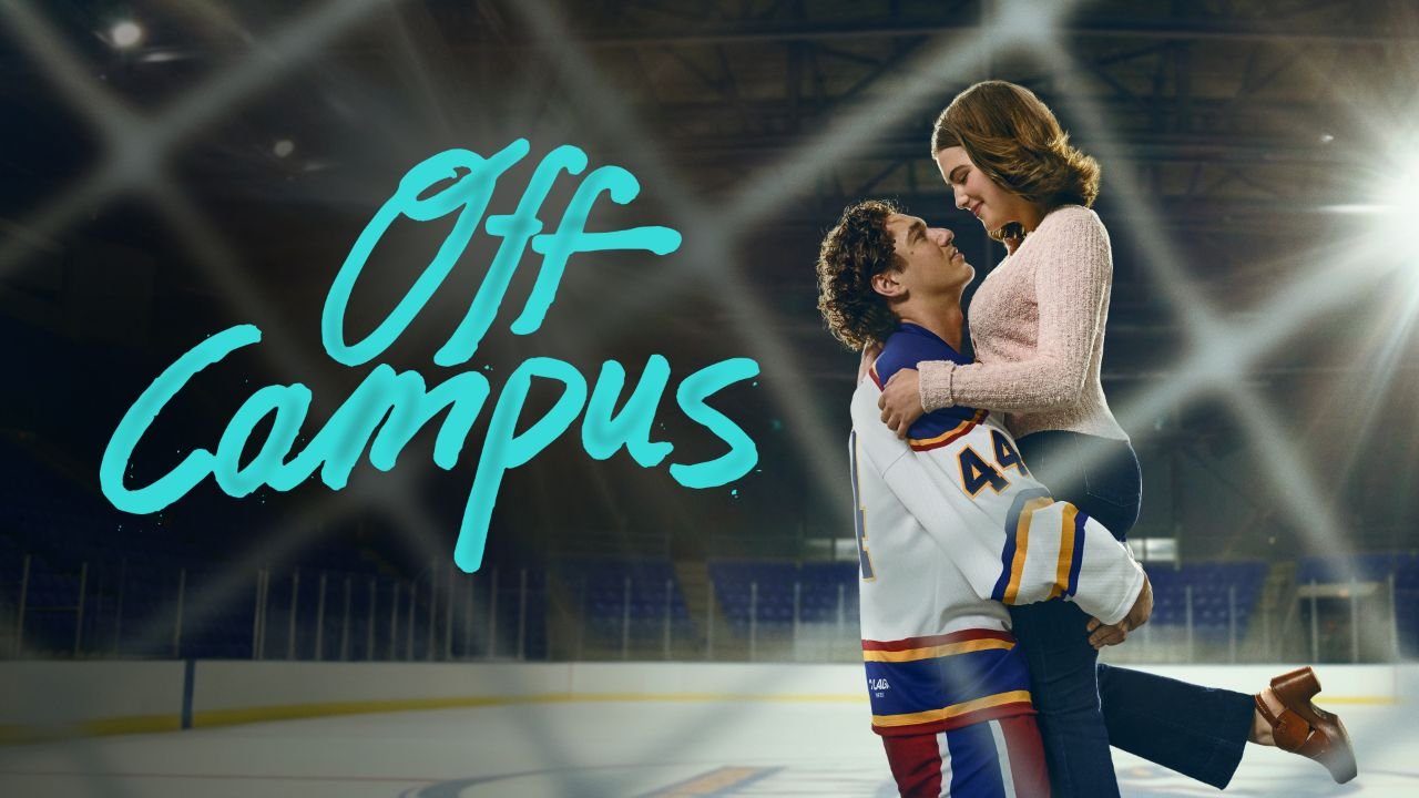 Off Campus Season 1 Prime Video series poster college romance hockey player couple