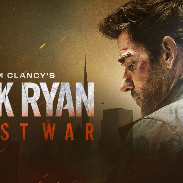 Jack Ryan Ghost War Prime Video movie poster John Krasinski Big Ben background