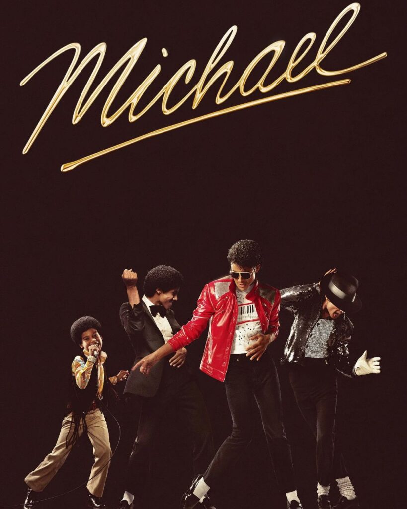 Michael movie multiple eras of Michael Jackson portrayed by Jaafar Jackson official biopic image