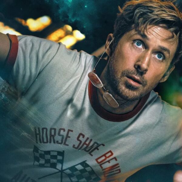 Ryan Gosling in Project Hail Mary sci fi movie poster