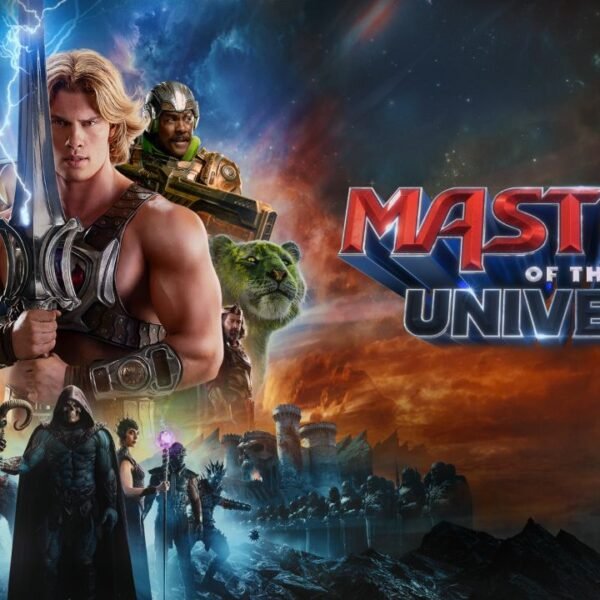 Masters of the Universe official movie poster featuring Nicholas Galitzine as He-Man