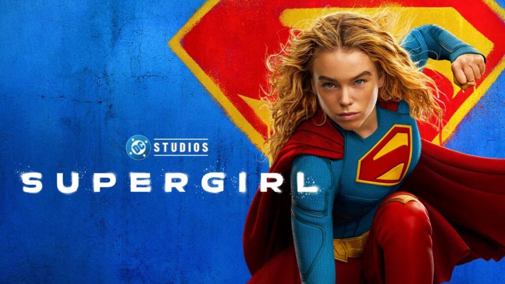 Supergirl 2026 official movie poster featuring Milly Alcock as Kara Zor-El