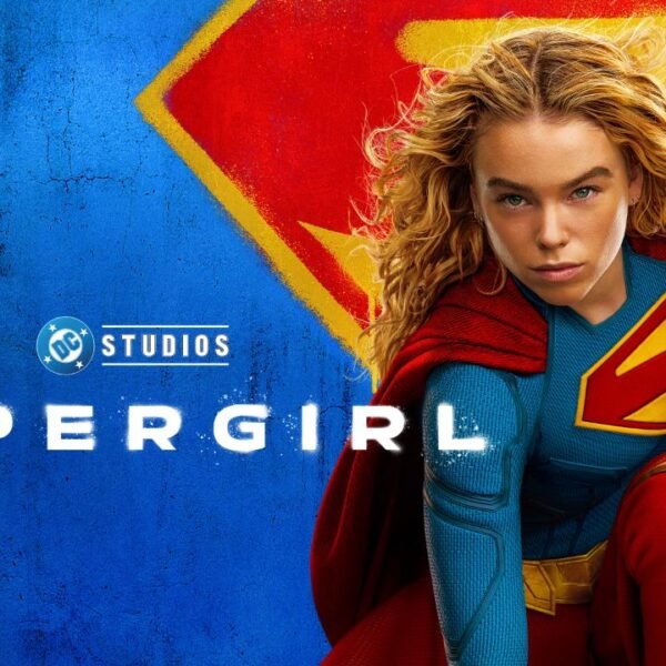 Supergirl 2026 official movie poster featuring Milly Alcock as Kara Zor-El
