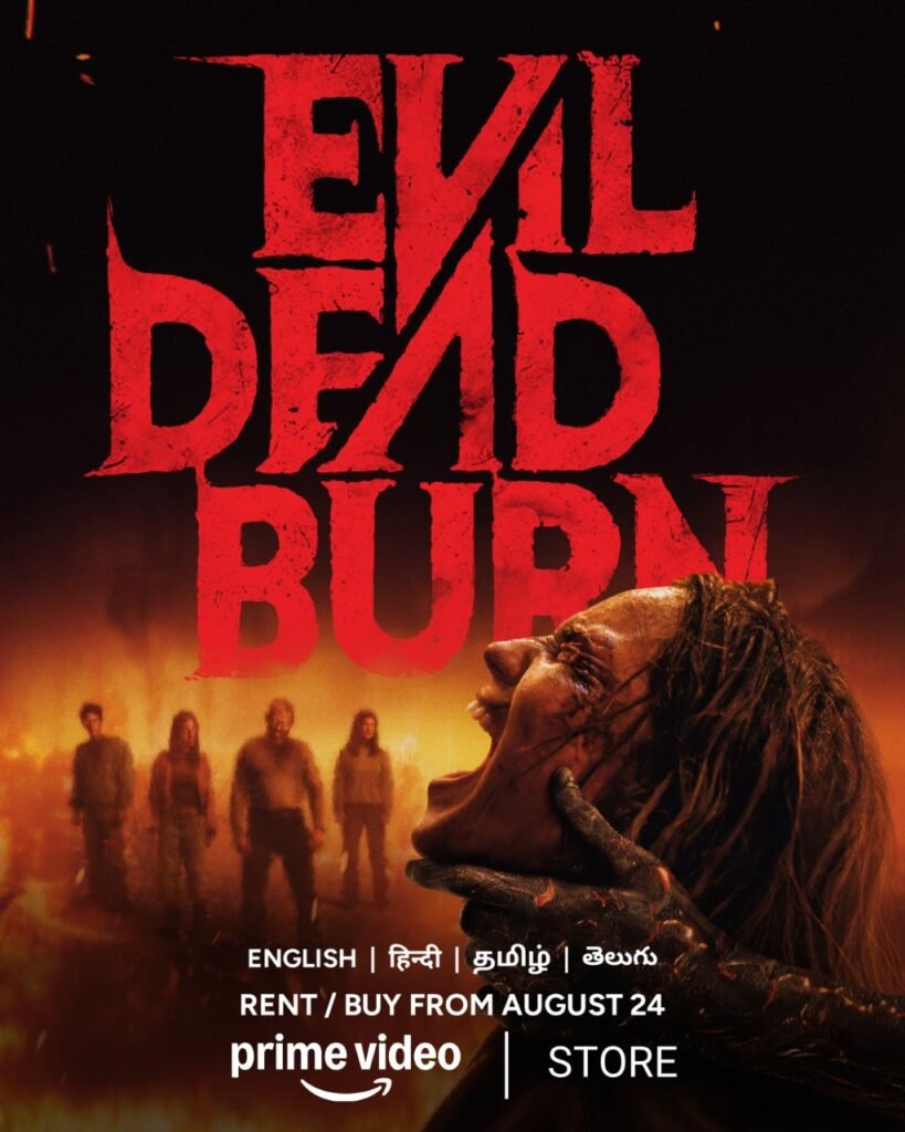 Evil Dead Burn Digital Release Date Poster Evil Dead Burn digital release August 24 2026 Sony Pictures Home Entertainment poster
