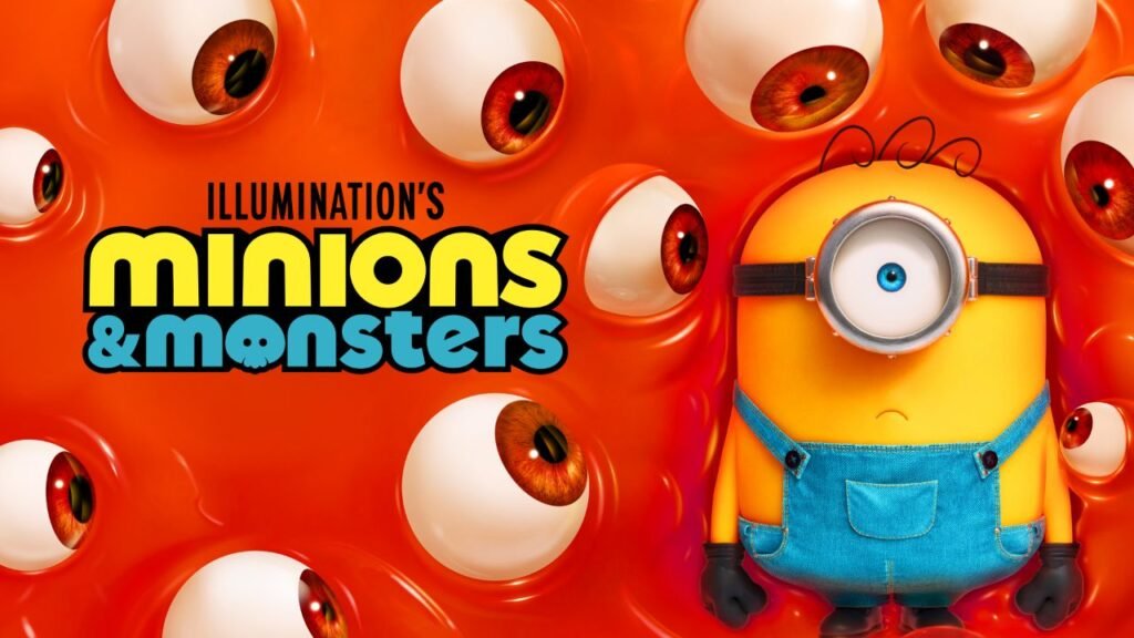 Minions & Monsters 2026 official movie poster featuring Minions and monsters
