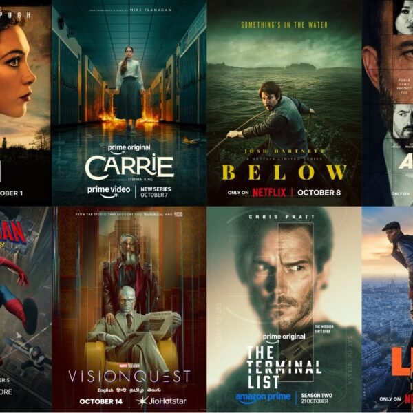 New OTT releases October 2026 featuring East of Eden, Carrie, Below, Animals, Spider-Man Brand New Day, VisionQuest, The Terminal List Season 2 and Lupin Part 4